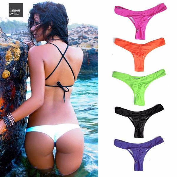 

sexy tanga bikini bottom женщины бразильский купальники белый черный купальник бикини трусики чики thong твердая бикини низ плавок, White;black