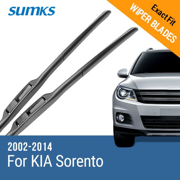 

sumks wiper blades for kia sorento fit hook arms 2002 2003 2004 2005 2006 2007 2008 2009 2010 2011 2012 2013 2014