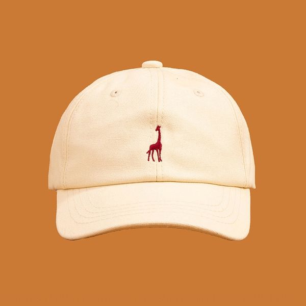 

female fashionable ins baseball underwear baseball cap face small hat cartoon giraffe casual all-match summer cap, Blue;gray