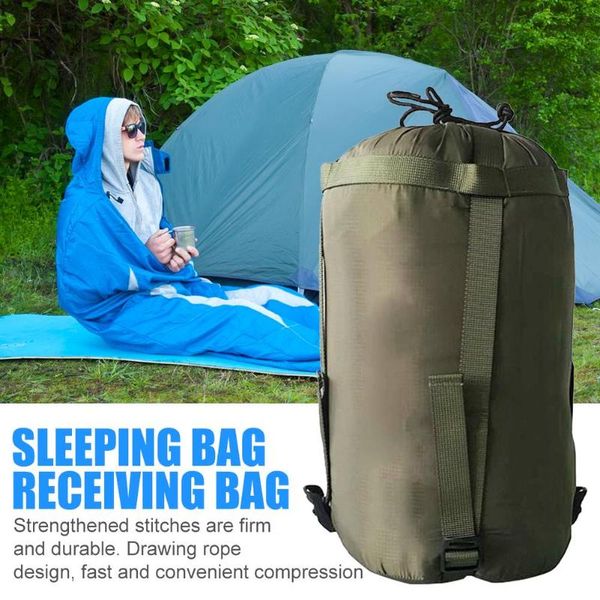 

outdoor camping sleeping bag waterproof compression stuff sack bag pack leisure hammock storage pack 38*18*18cm
