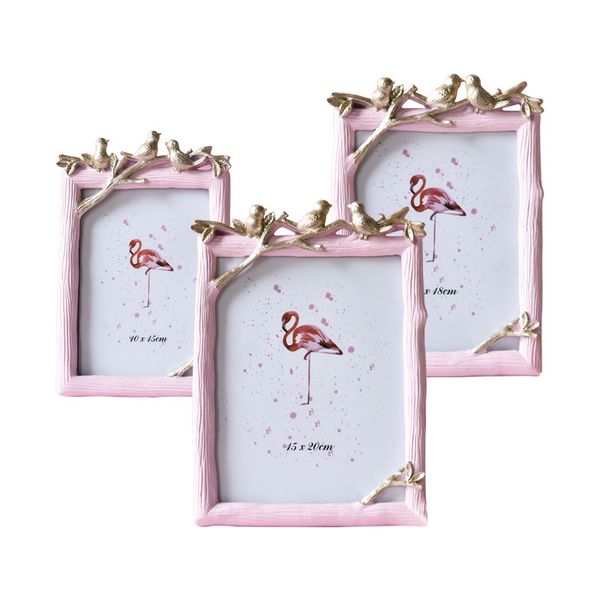 

creative resin tree bird p frame simple geometry plant specimen p frame crafts wedding gift home decoration ornaments