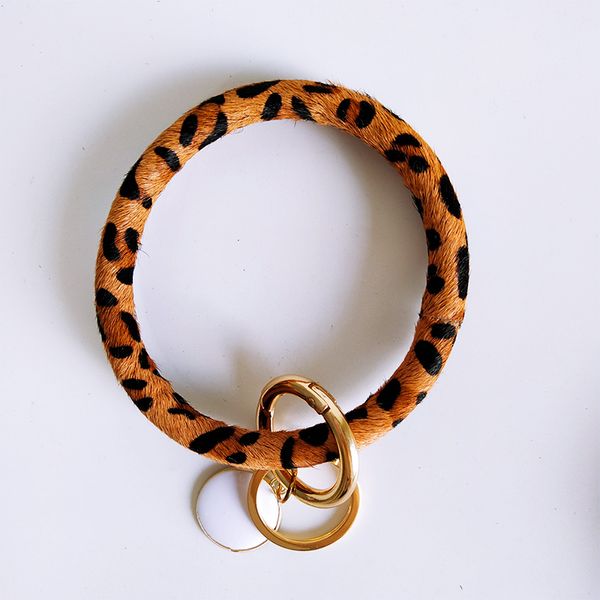 

завод прямых продаж из натуральной кожи плюша wristlet брелок браслет leopard hollow круговых автомобили брелок питание производители, Slivery;golden