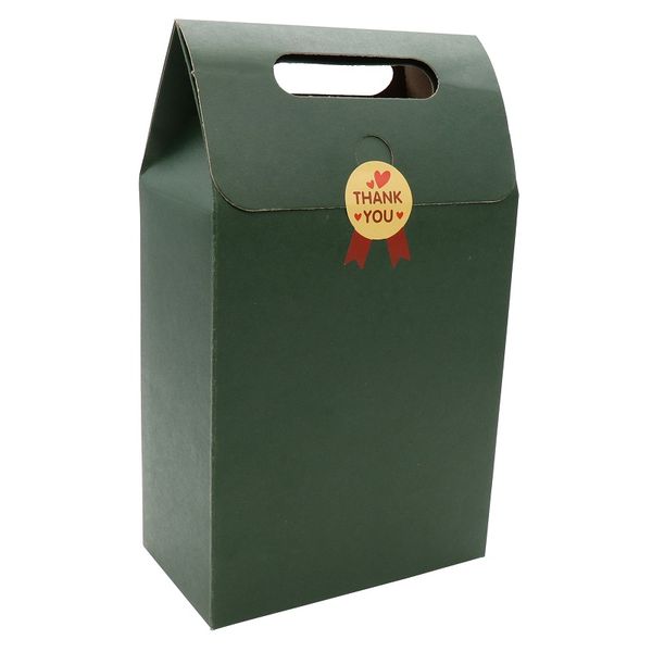 

12pcs kraft paper candy boxes packagewith handle snack cookie chocolates gifts bag for wedding birthday party christmas favors