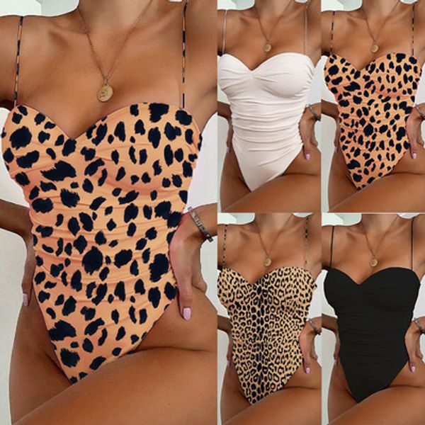 

selling womens bikini one-piece leopard printed swimwear swimsuit