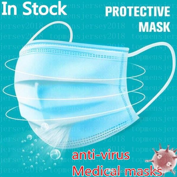 

dhl delivery, disposable mask, respirator, thick three layer dust-proof earrings, dust-proof mask, cover 3 flat non-woven cloth mask, s