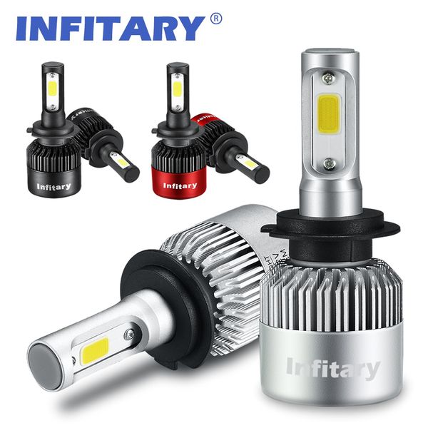 

2 pieces h7 led car headlights h4 led h1 h3 h8 h10 h11 h13 9004 9005 9006 9007 72w 8000lm 6000k 12v 24v auto headlamp light bulb