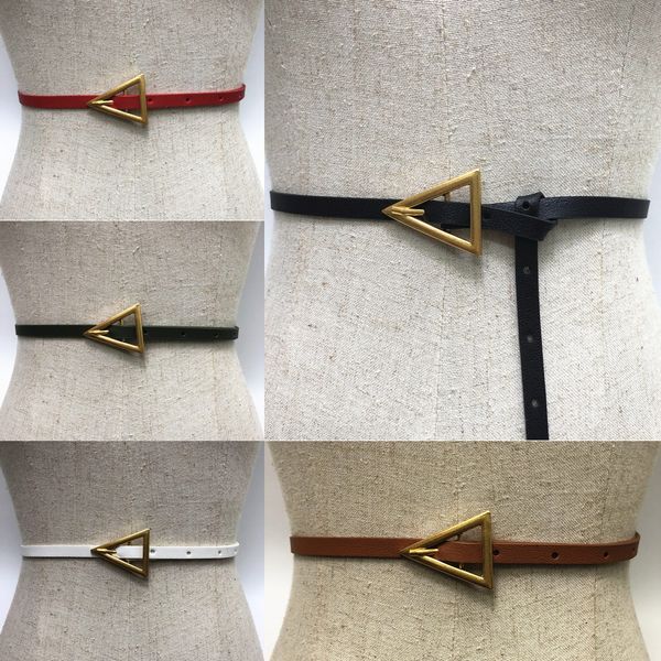 

2020 triangle leather decorative skirt ins thin 2020 women's triangle leather jeans belt women's decorative jeans skirt ins thin b, Black;brown