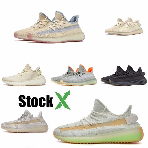 

kanye west v2 running shoes triple black white static designer sneakers yecheil cinder lundmark syntrf reflective trainers shoes #qa296