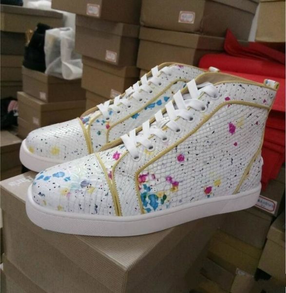 

original vogue new graffiti red bottom sneakers for men women luxury designer with rhinestones rantus orlato flat mens shoes leisure