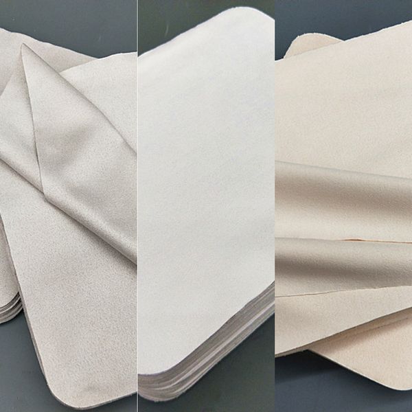 

gray white beige suede double-sided velvet island silk glasses cloth glasses cloth white suede, Blue