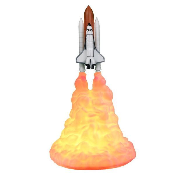 

3d print space shuttle model lamp skillful manufacture superior quality creative rechargeable night light bedroom lamp