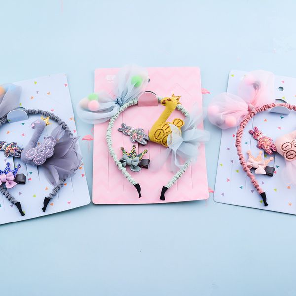 

hair bow clips card suit designer headbands hair bow girls giant rainbow rhinestone hair accessories hairpin hairband ins suit, Slivery;white