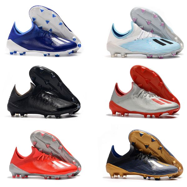 

x 18.1 18+ fg mens soccer football shoes salah jesus 19+x skeletalweave soccer boots soccer cleats size us6.5-11, Black