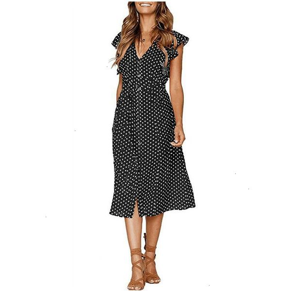 

дамы платья женщин конструктора одежды полька dot для женщин офиса midi платье 80s 2019 симпатичные линия платье красный синий рюшами рукава, Black;gray