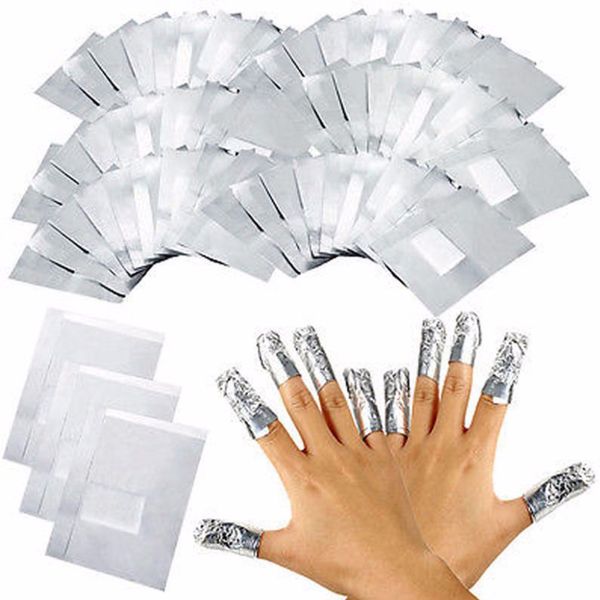 

fshall 50-200pcs aluminium foil nail art soak off acrylic gel polish nail wraps remover