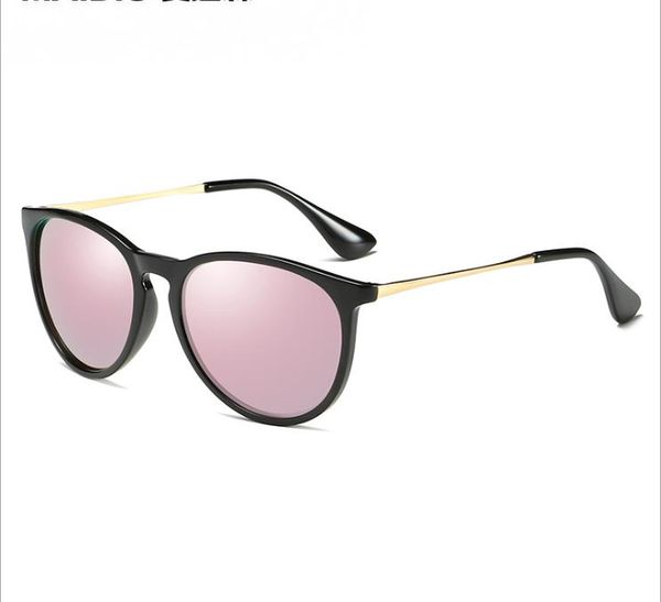 

retro polarized sunglasses women's glasses colorful pink black frame driving sunglasses tide, White;black
