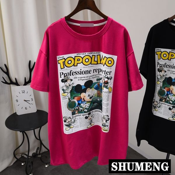 

2020 summer fun cotton tee dress women short sleeve ulzzang graphic street long t shirt femme round neck oversized cosy tees, White