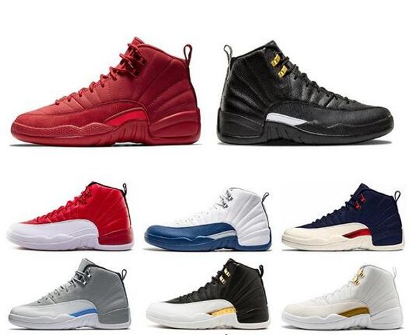 

designer 12 12s men basketball shoes game royal bulls navy wings black cny bulls french blue men sport sneakers 7-13