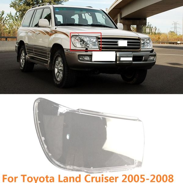 

capqx 1pcs for land cruiser 4700 2005-2008 front headlamp lampcover lampshade waterproof lamp shade headlight shell cover
