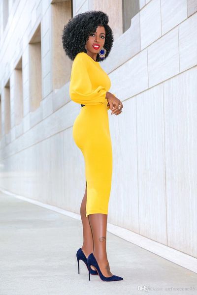 

new women elegant sweet color vintage dresses fashion crew neck ladies panelled column dresses designer lantern sleeve dresses, White;black