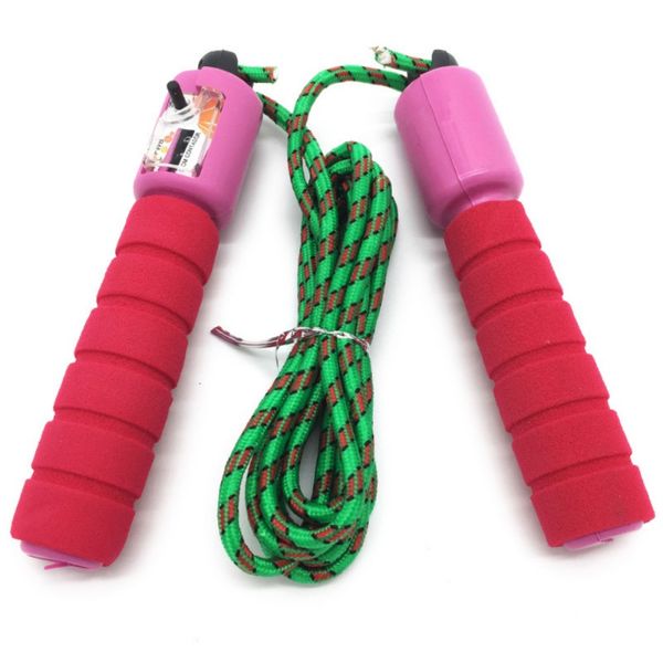 

practical jump ropes with counter multipurpose home gym sports fitness adjustable skipping ropes sponge sleeve handle jump rope