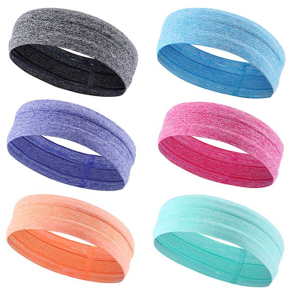 

2019 women sports yoga hair band headband trendy solid color ladies elastic yoga sport sweat running headband dropshipping