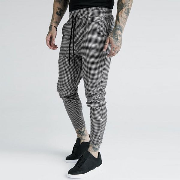 

men joggers sweatpants spring autumn casual mens solid trousers elastic waist comfort gyms bodybuilding long pants male clothing, Black