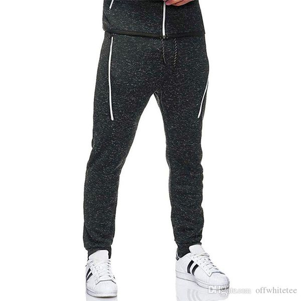 

panelled mens designer pants fashion pockets mens sports pants casual mens running pants joggers males clothing, Black