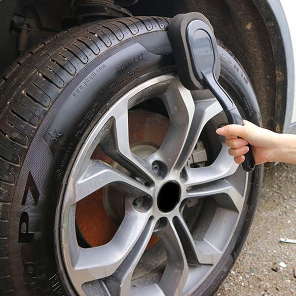 

car tire wheel waxing polishing sponge washing cleaning brush long handle brush wax polishing washer wipe paint care