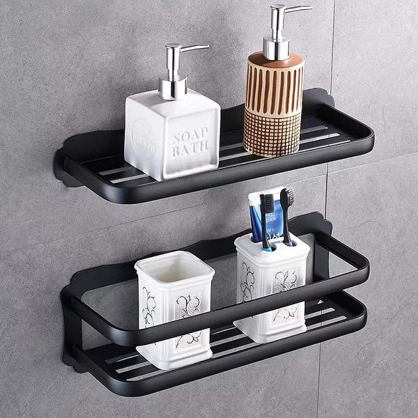 

nail black space aluminum bathroom shelves wall mount bathroom shelf storage rack easy to install d