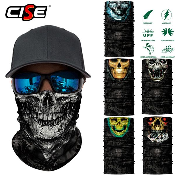 

3d seamless balaclava magic neck face mask camouflage motorcycle ghost skull skeleton head shield durag men bandana scarf