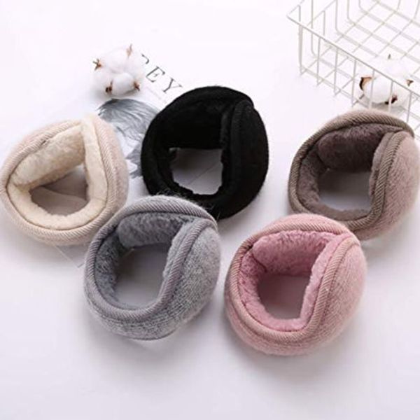 

winter women ear muffs womens mens winter outdoors warmers ear bags earmuffs bandless fleece ear earcap, Blue;gray