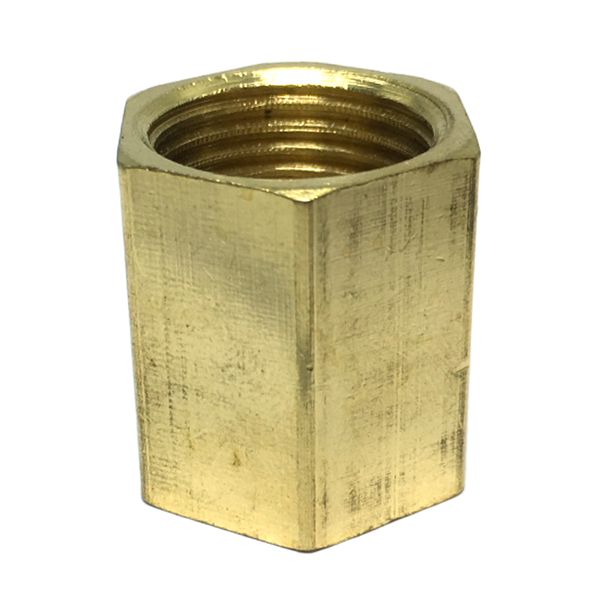 

double 1/2\" female thread straight hex brass adapter for male threaded pipes