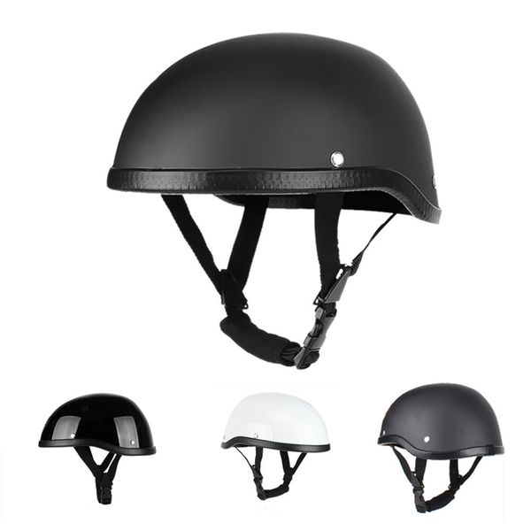 

1pcs helmets motorcycle half helmet for men & women, half face cap with safety buckles for bike cruiser scooter atv