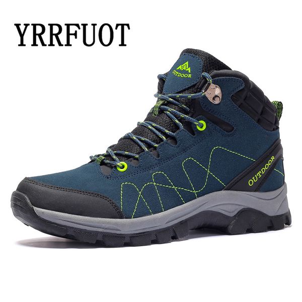 

yrrfuot outdoor non-slip walking shoes winter new hiking shoes high warm hiking boots cold protection