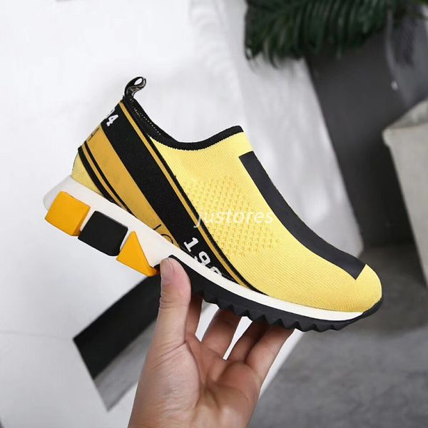 

2019 fashion man woman designer shoe yellow sorrento sneakers milano luxury shoe casual shoes size 35-45 with box, Black