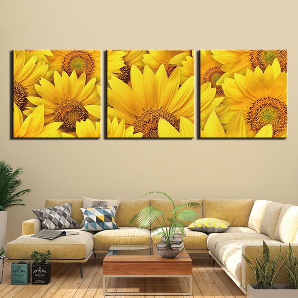 2019 Modern Canvas Wall Art Yellow Sunflower Pictures Hd Printed Painting Poster For Living Room Modern Artwork Home Decor From Jonemark2014 23 92