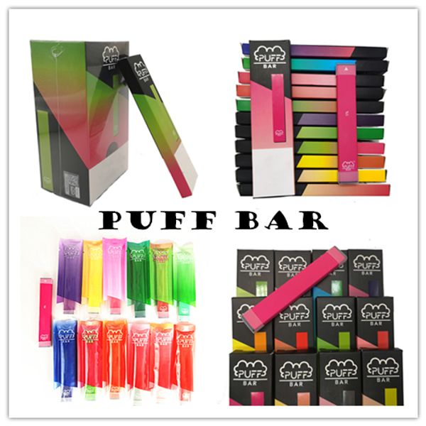 

Puffbar одноразовые устройства Vape ручка стручок с кодом безопасности 19 цветов слоеного бар емкость 280mah батареи 1,3 мл пустые телеги Вапе Слойка плюс