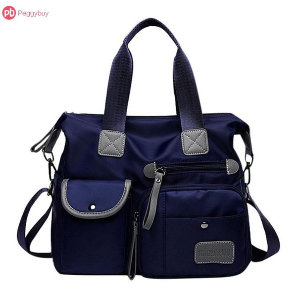 

multi-use simple patchwork women travel waterproof nylon shoulder mummy messenger handbags big capacity easy to take
