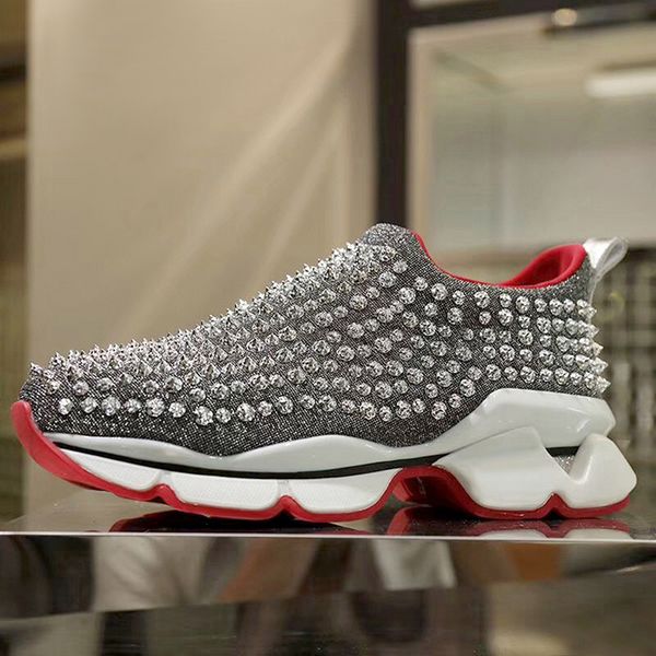 

2019 new rivet couple men and women shoes thick bottom shock absorption sports retro low help running training a pedal shoes tide, Black