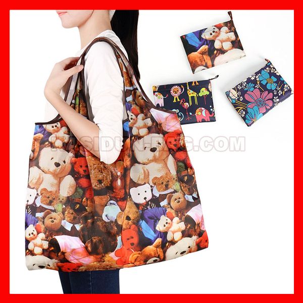 

10 pcs/lot) size large folding reusable shopping bags foldable