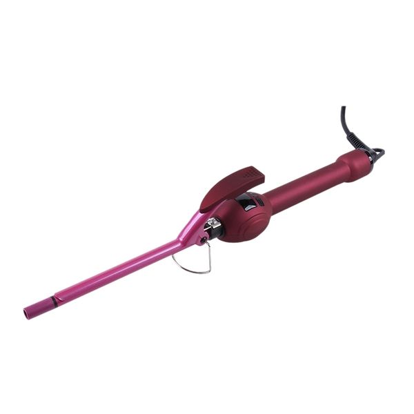 

lcd display curling iron professional hair curler rotation curl wand stick roller magic ceramic hairdressing styling tool eu plu
