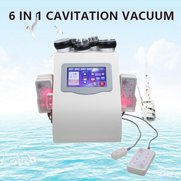 

100% effect 6in1 radio frequency ultrasonic liposuction slimming 40k cavitation fat weight loss slimming body face rf beauty machine