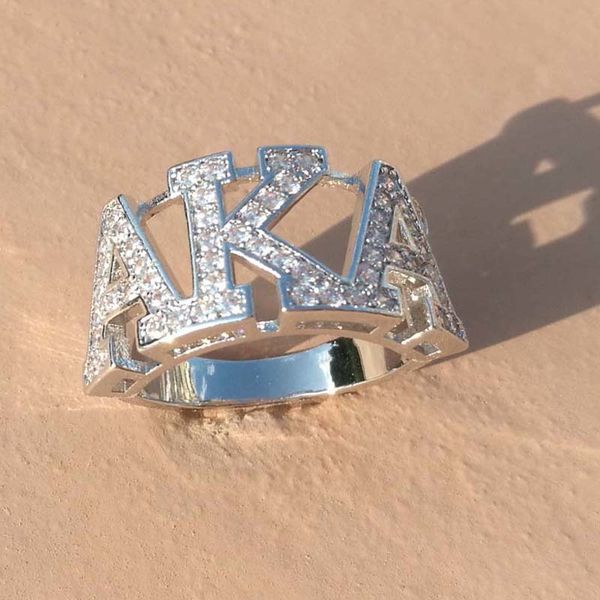 

высокое качество серебро циркон греции aka sorority палец кольцо
