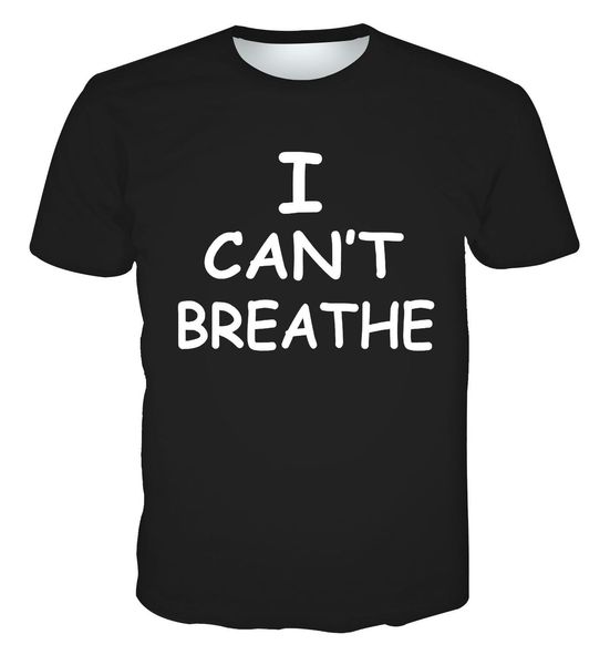 

2020 я не могу дышать 3d напечатаны мужской свитер молнии футболку, White;black
