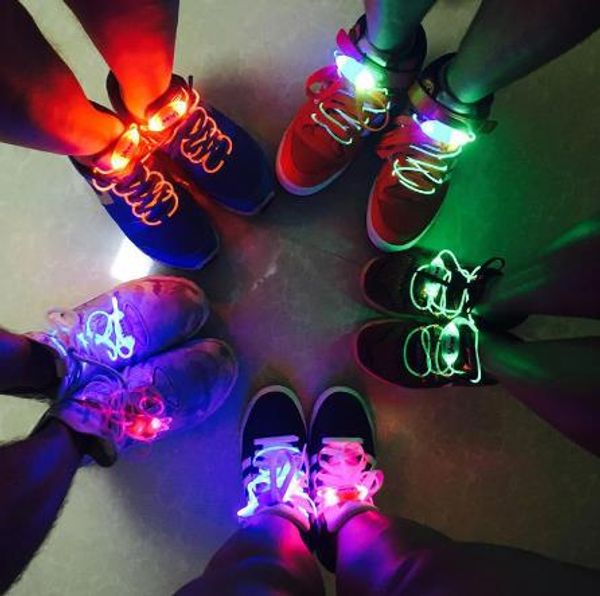 

1pair 120cm fashion led luminous shoelace toys accessories glow in the dark improve manipulative ability gift toys for children
