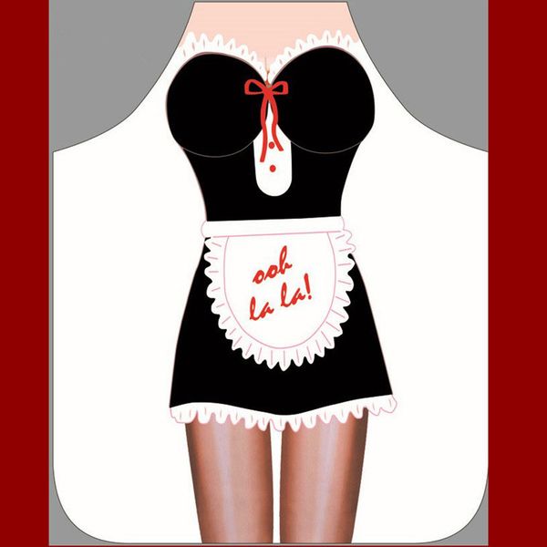 

1pc kitchen apron tablier digital printed bibs woman funny cooking baking party cleaning cute aprons nf 007