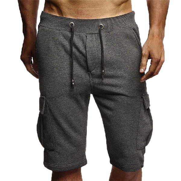

2019 summer mens shorts casual shorts army cargo pocket training fitness running jogging gym sport short pant, White;black
