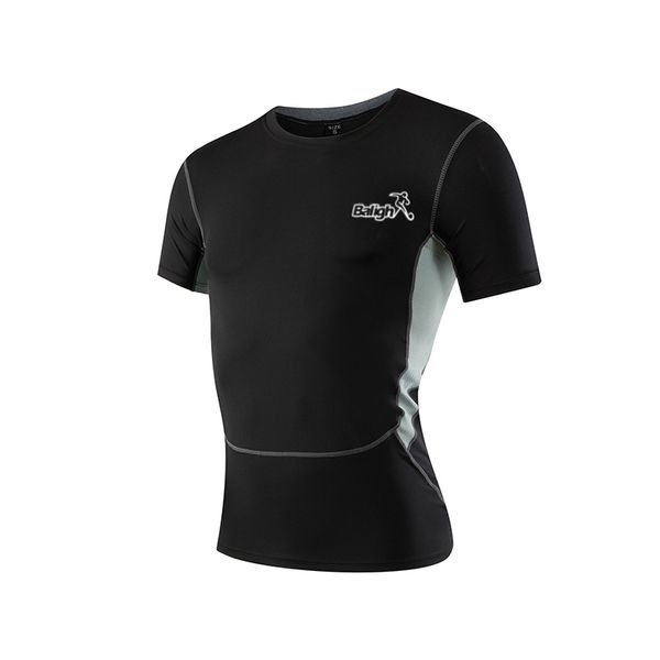 

men gym running climbing t-shirts highly breathable soft ultra light short sleeve man bodybuilding training tights sport shirt, Black;red