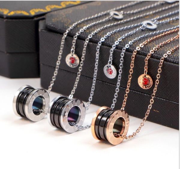 

керамическое ожерелье пара моделей титана стали короткие цепи аксессуары, Black